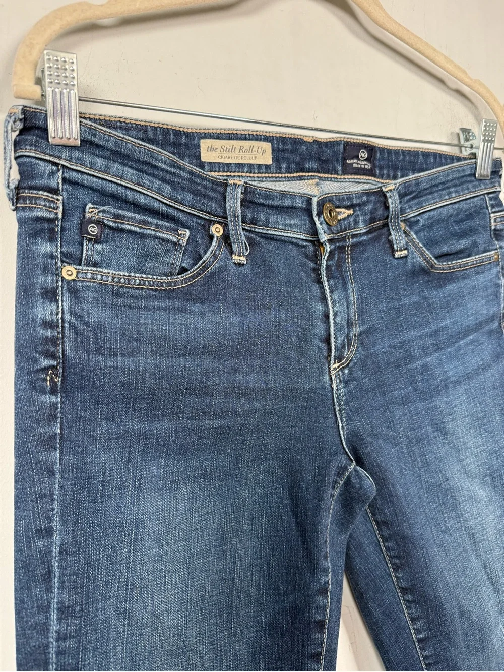 AG Adriano Goldschmied The Stilt Roll Up Slim Skinny Jeans Size 28R